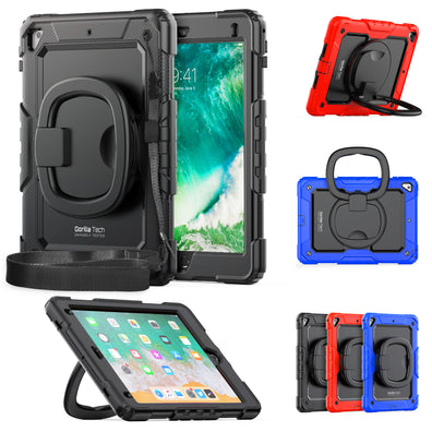 iPad Pro 12.9 (2022) 6th Gen Gorilla Tech Armour Builder Survivor Protective Stand Case Black